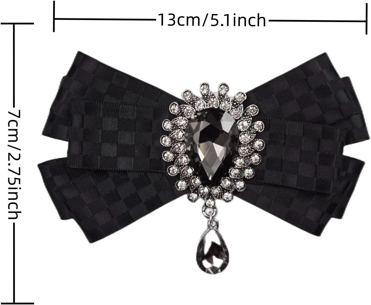 wedding bow ties for men ribbon tie brooches shirt Crystal Pendant Collar Pin Shirt Clothes Necktie Bowknot brooch pin blouse jacket suits dress up