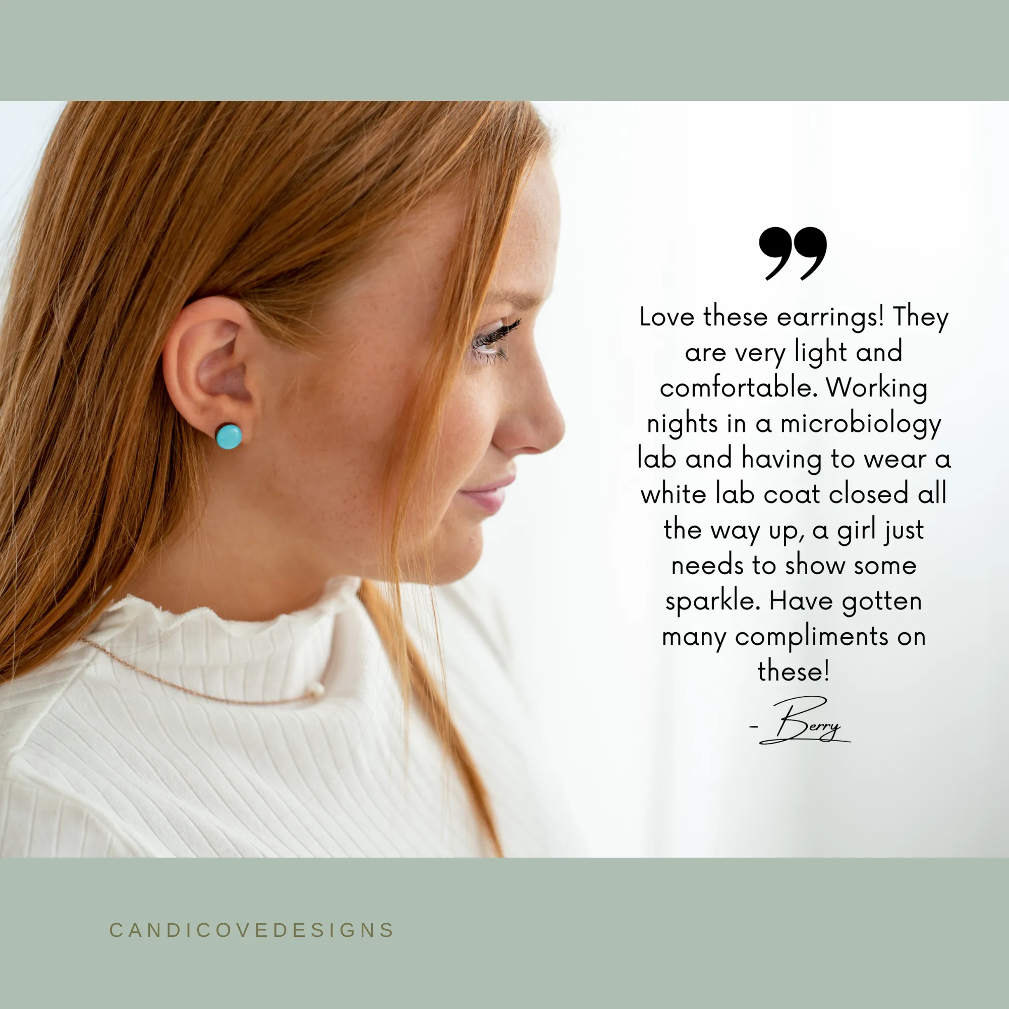 White and Gold Sparkle Stud Earrings by Candi Cove Designs
