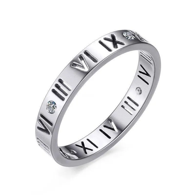 Women Roman Numbers Ring