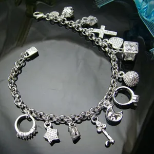 Women's Fashion Gift with Multiple Zircon Charm Bracelets