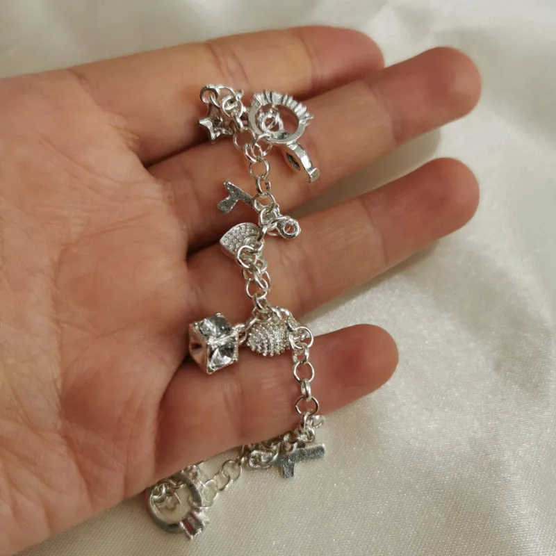 Women's Fashion Gift with Multiple Zircon Charm Bracelets