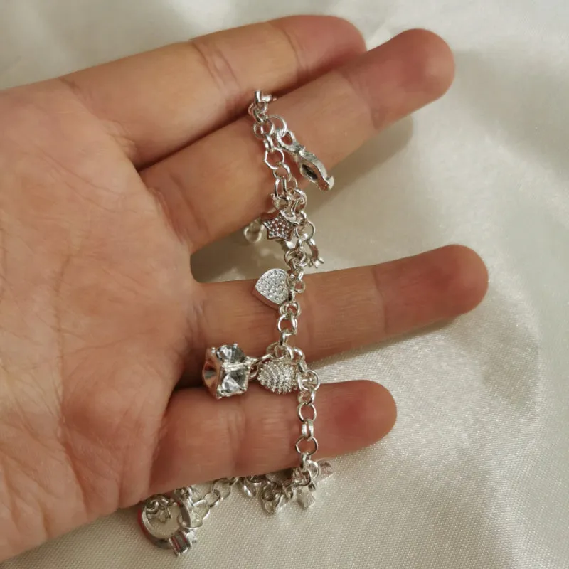 Women's Fashion Gift with Multiple Zircon Charm Bracelets
