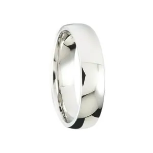 Women’s Flat Cobalt Wedding Band Polished Finish by Crown Ring - 5mm